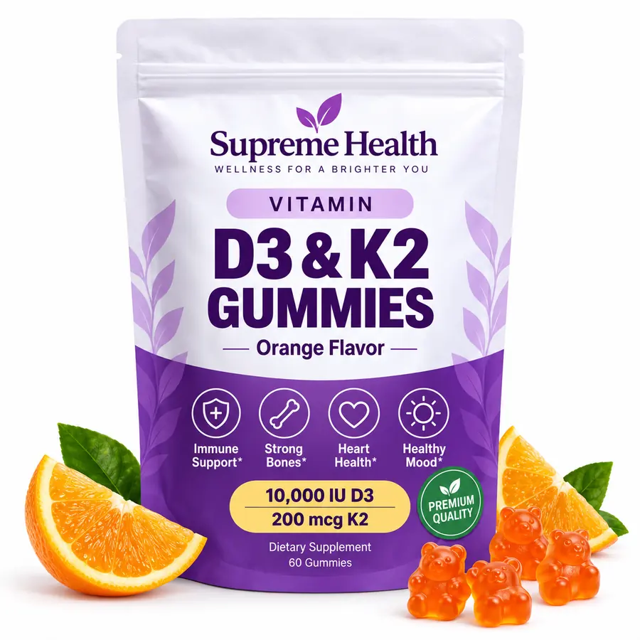Free Vitamin D3 + K2 gummies with the 3-bag bundle