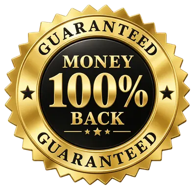 100% money-back guaranteed seal